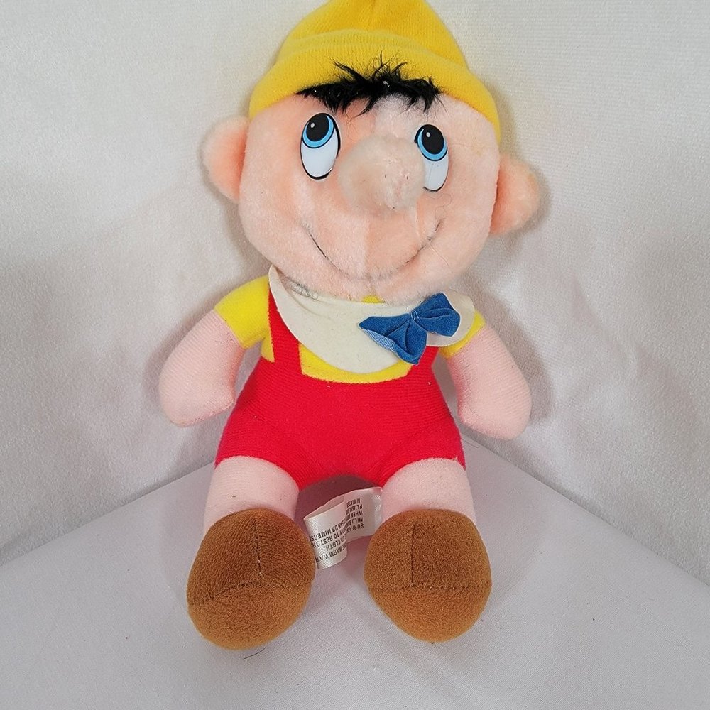 Pinocchio Vintage Walt Disney's Productions Classic Plush Stuffed Doll Toy 7"